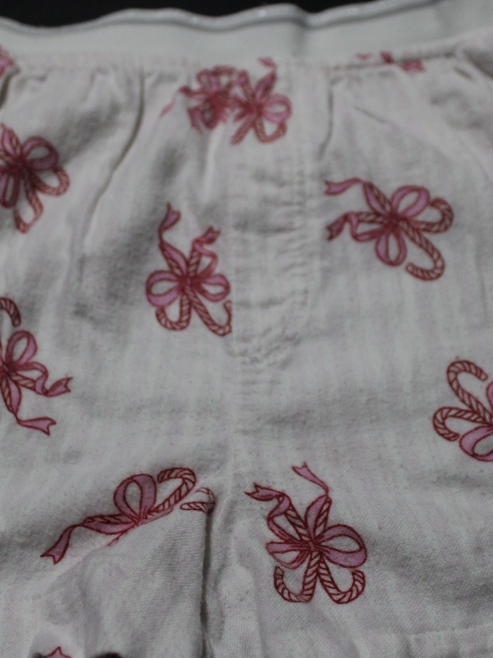 Arizona Jean Company White Shorts with Pink Bow Print